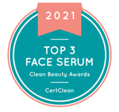 Top 3 Face Serum in CertClean’s 6th Annual Clean Beauty Awards